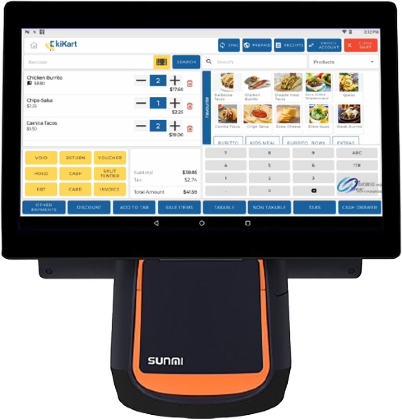 Simple restaurant pos system